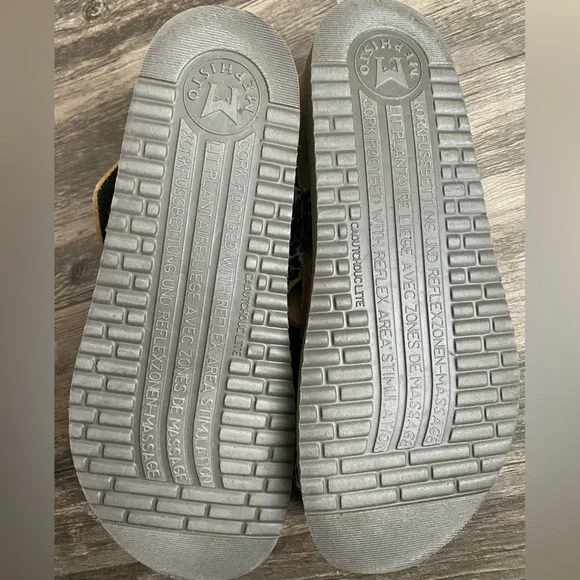 Mephisto Women's Cheetah Hook & Loop Sandals Size 6 Adjustable Leather - Picture 7 of 15